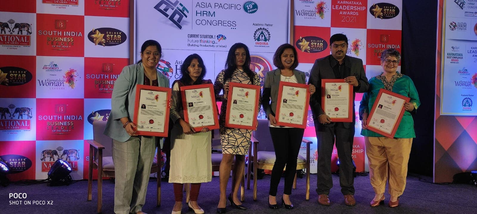 Award recognition for Dr. Namita Sarang.