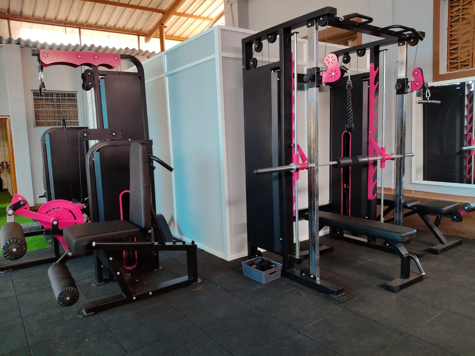 Strength machines in the women-only fitness studio.